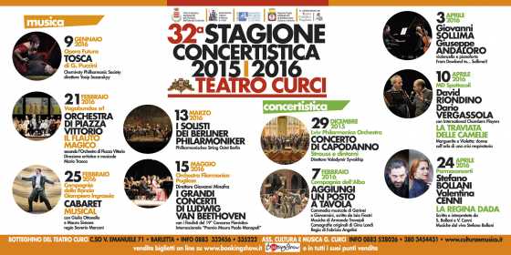 32^ Stagione Concertistica '15 '16  - Teatro Curci - Barletta