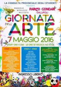 Giornata dell'arte al Parco Gondar - Creatività   musica e divertimento per tutti gli studenti! a Gallipoli